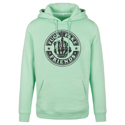 Hoodie -  Fuck Fake Friends - Druck Schwarz - verschiedene Farben zur Auswahl
