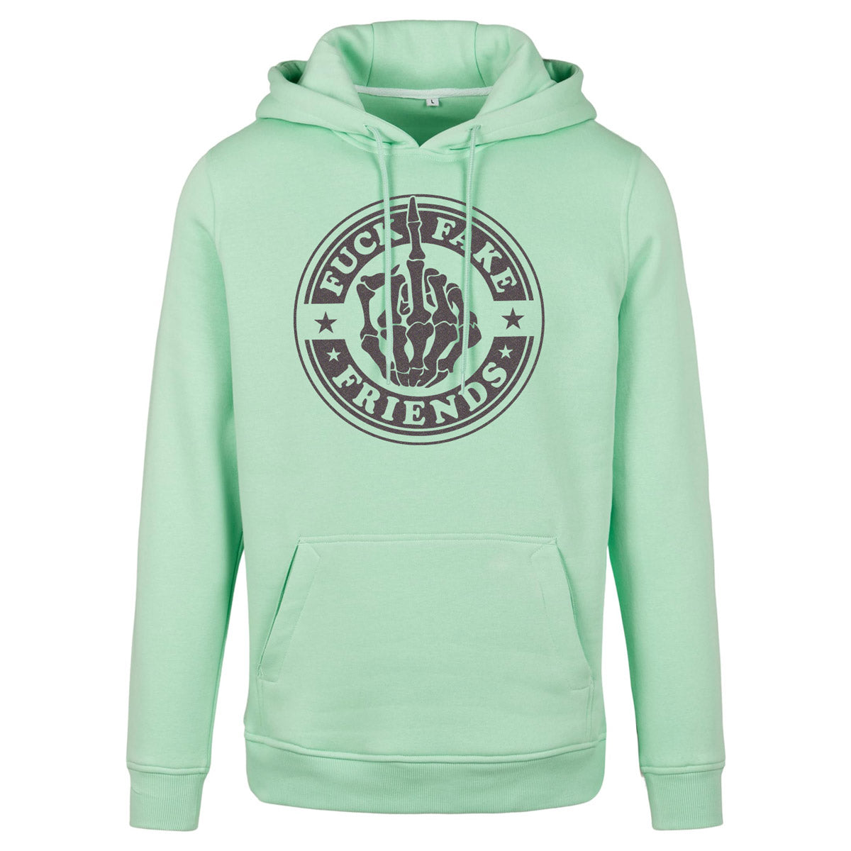 Hoodie -  Fuck Fake Friends - Druck Multicolor - verschiedene Farben zur Auswahl