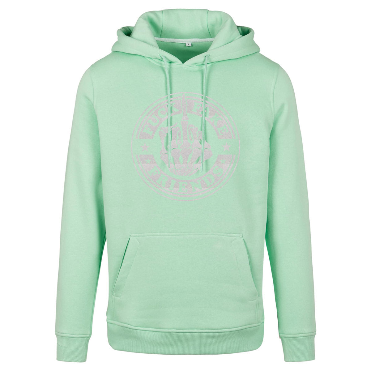 Hoodie -  Fuck Fake Friends - Druck Weiß Rainbow - verschiedene Farben zur Auswahl