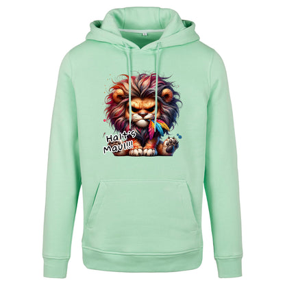 Hoodie -  Löwe Lion Halt´s Maul Druck - verschiedene Farben zur Auswahl