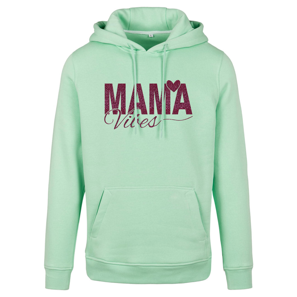 Hoodie -  Mama Vibes - Druck Pink - verschiedene Farben zur Auswahl