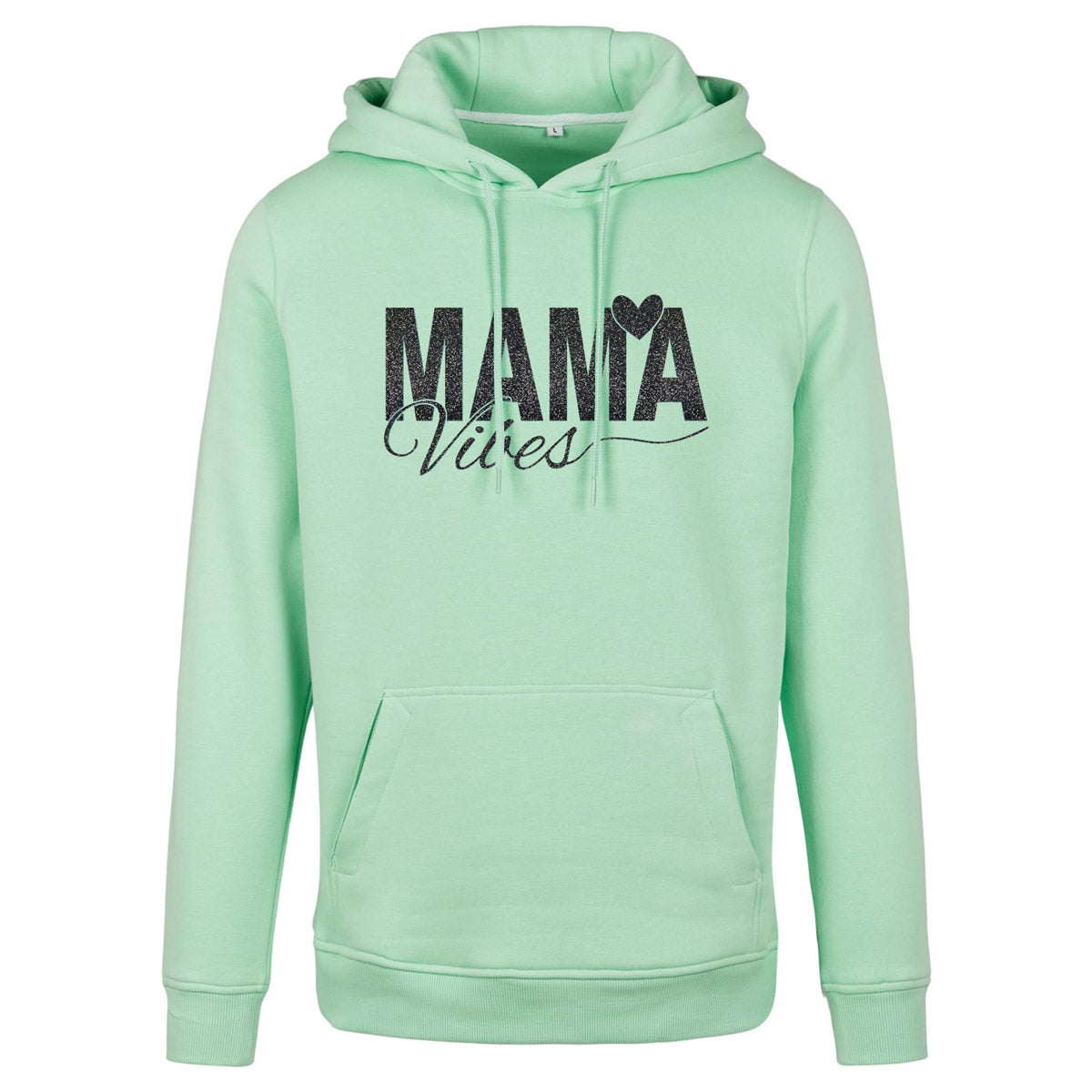 Hoodie -  Mama Vibes - Druck Schwarz - verschiedene Farben zur Auswahl