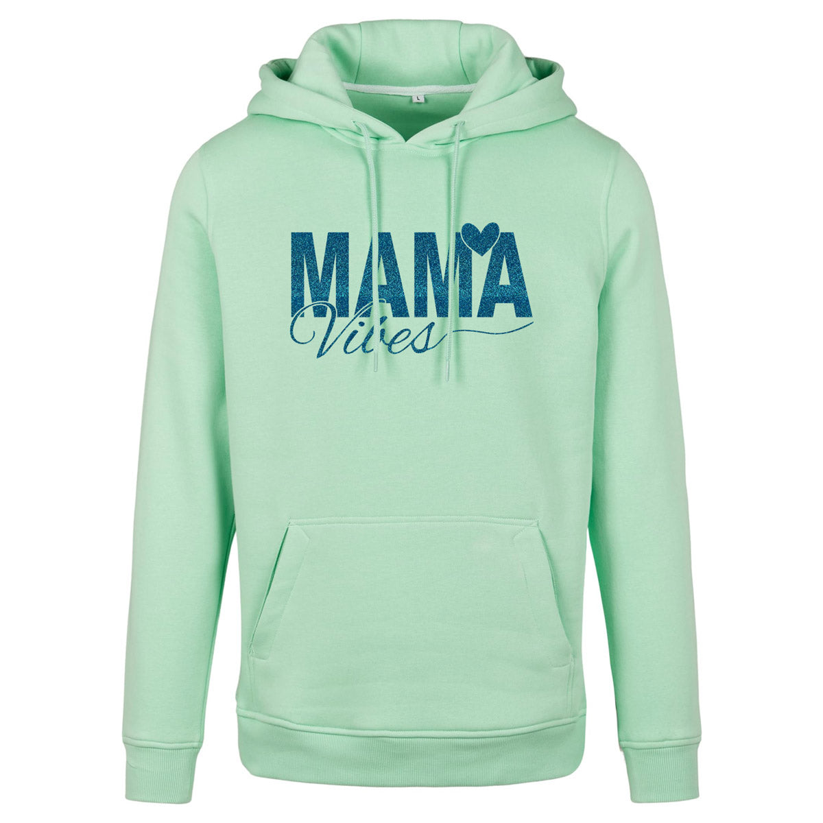 Hoodie -  Mama Vibes - Druck Blau - verschiedene Farben zur Auswahl