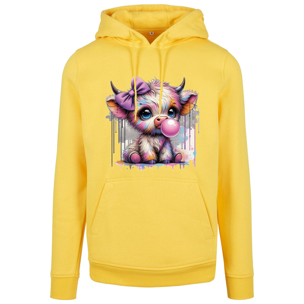 Hoodie -  Bubble Kuh Cow Druck - verschiedene Farben zur Auswahl