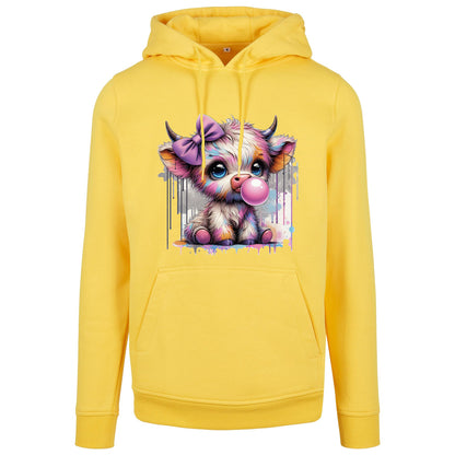 Hoodie -  Bubble Kuh Cow Druck - verschiedene Farben zur Auswahl