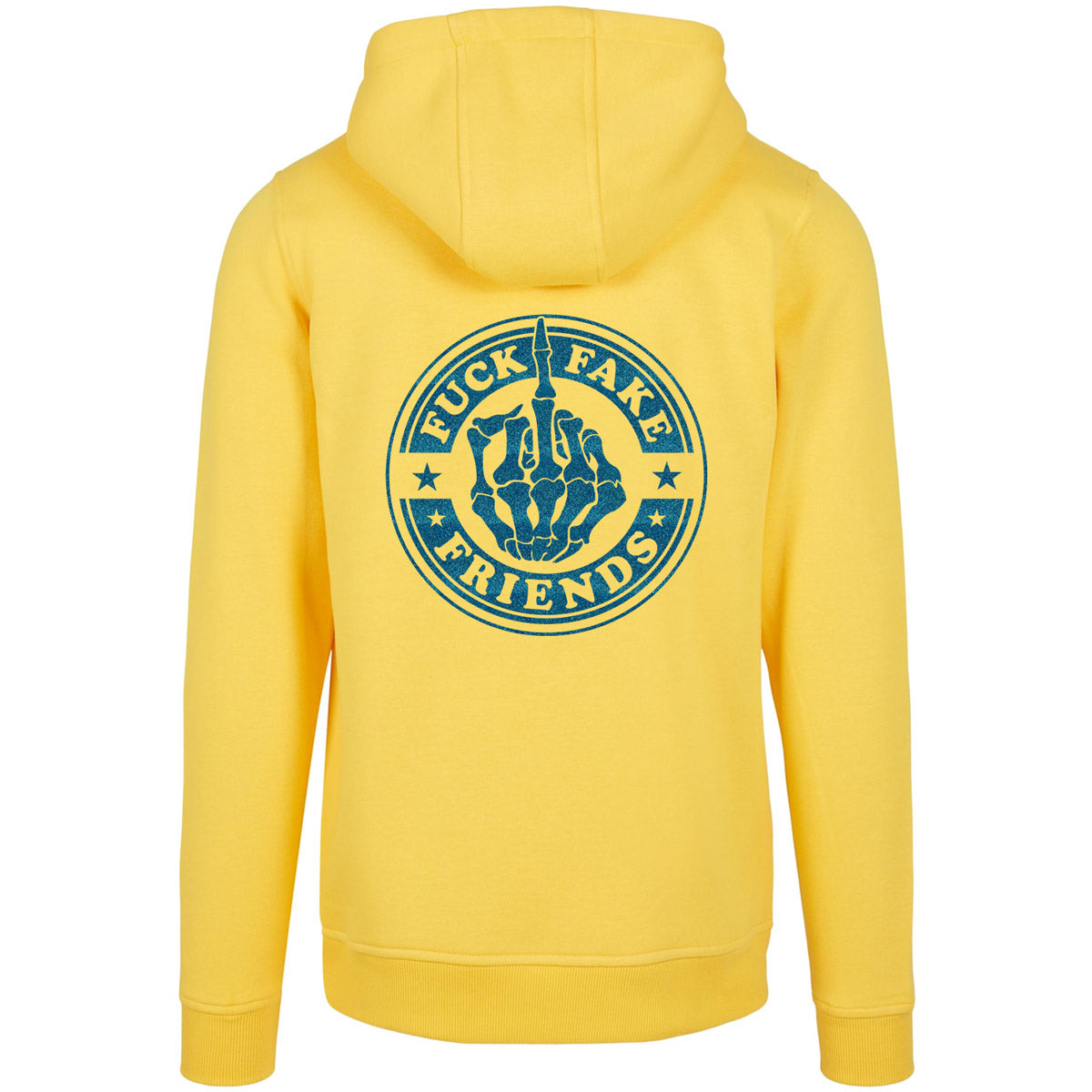 Hoodie -  Fuck Fake Friends - Druck Blau - verschiedene Farben zur Auswahl