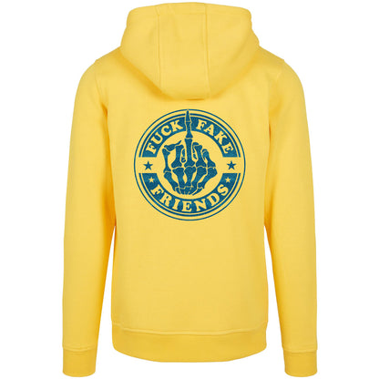 Hoodie -  Fuck Fake Friends - Druck Blau - verschiedene Farben zur Auswahl