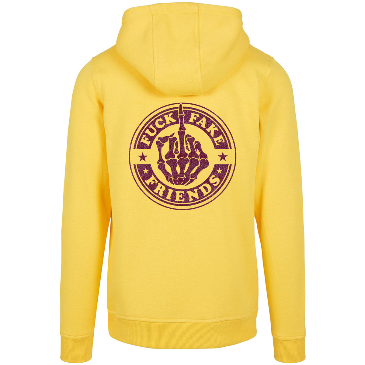 Hoodie -  Fuck Fake Friends - Druck Pink - verschiedene Farben zur Auswahl