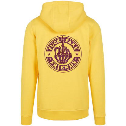 Hoodie -  Fuck Fake Friends - Druck Pink - verschiedene Farben zur Auswahl