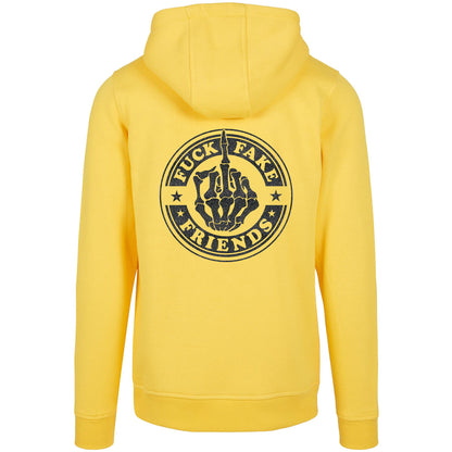 Hoodie -  Fuck Fake Friends - Druck Schwarz - verschiedene Farben zur Auswahl