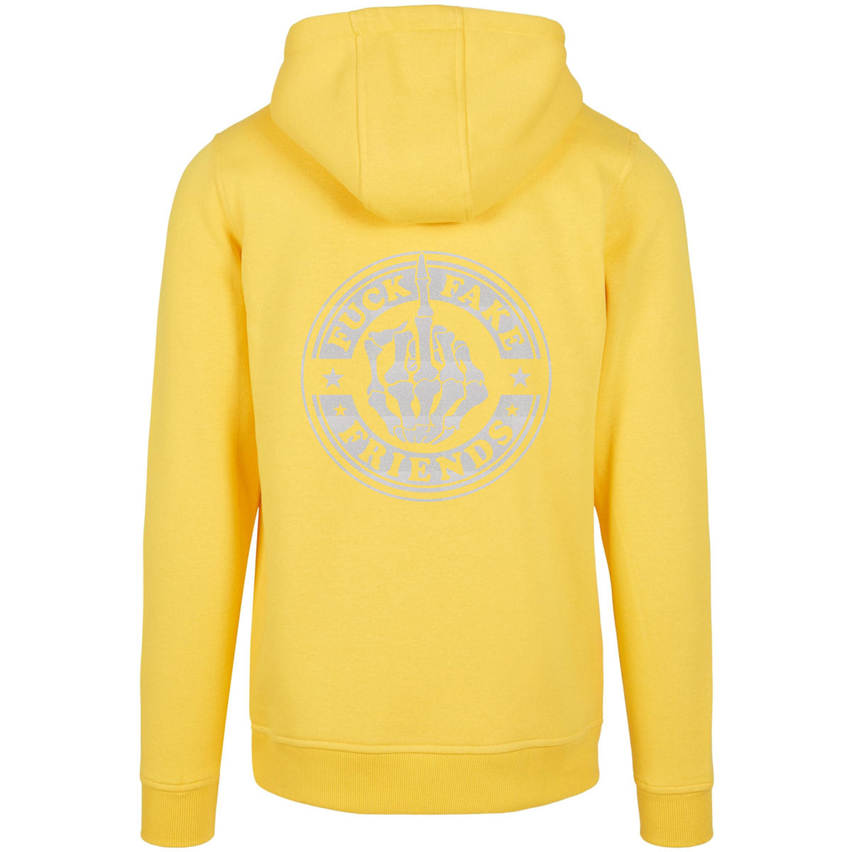Hoodie -  Fuck Fake Friends - Druck Weiß Rainbow - verschiedene Farben zur Auswahl