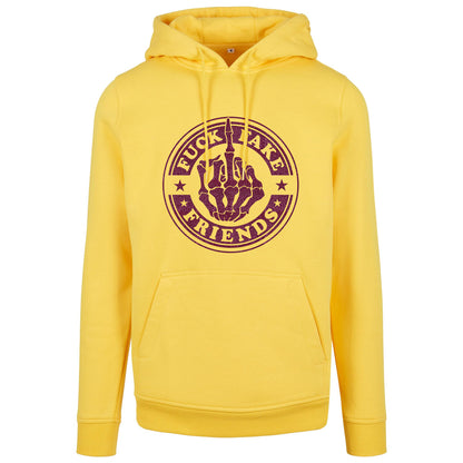 Hoodie -  Fuck Fake Friends - Druck Pink - verschiedene Farben zur Auswahl
