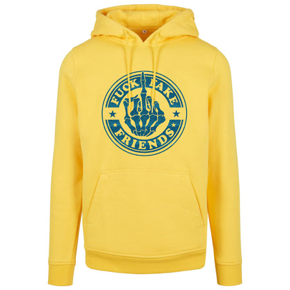 Hoodie -  Fuck Fake Friends - Druck Blau - verschiedene Farben zur Auswahl