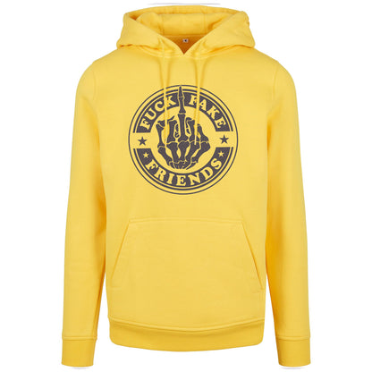 Hoodie -  Fuck Fake Friends - Druck Multicolor - verschiedene Farben zur Auswahl
