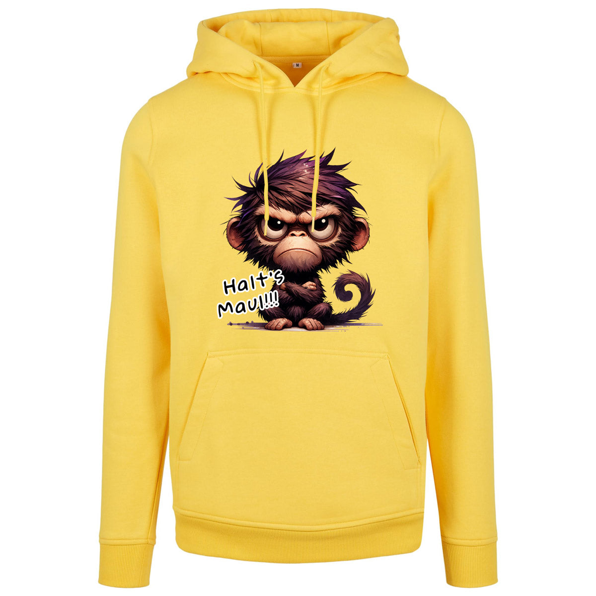 Hoodie -  Affe Halt´s Maul Druck - verschiedene Farben zur Auswahl