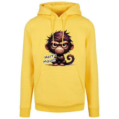 Hoodie -  Affe Halt´s Maul Druck - verschiedene Farben zur Auswahl
