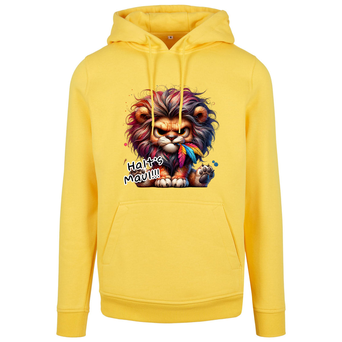 Hoodie -  Löwe Lion Halt´s Maul Druck - verschiedene Farben zur Auswahl