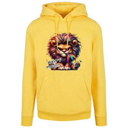 Hoodie -  Löwe Lion Halt´s Maul Druck - verschiedene Farben zur Auswahl