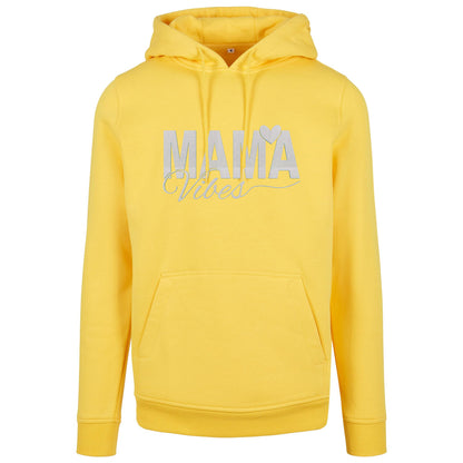 Hoodie -  Mama Vibes - Druck Weiß Rainbow - verschiedene Farben zur Auswahl
