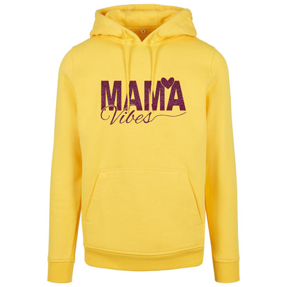 Hoodie -  Mama Vibes - Druck Pink - verschiedene Farben zur Auswahl