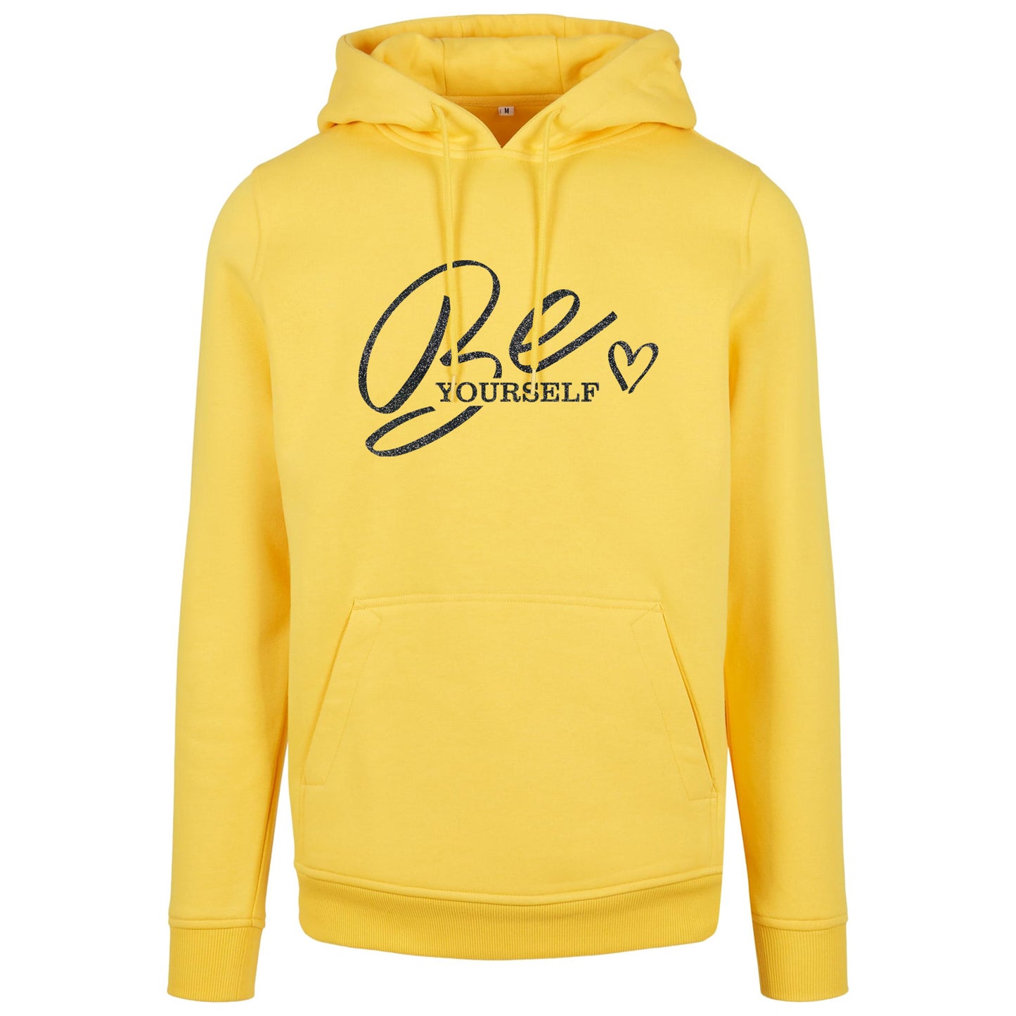 Hoodie -  Be Yourself - Druck Schwarz - verschiedene Farben zur Auswahl