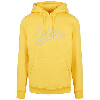 Hoodie -  Be Yourself - Druck Weiß Rainbow - verschiedene Farben zur Auswahl