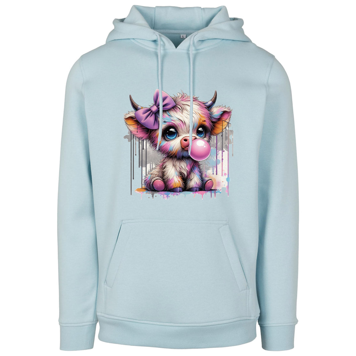 Hoodie -  Bubble Kuh Cow Druck - verschiedene Farben zur Auswahl