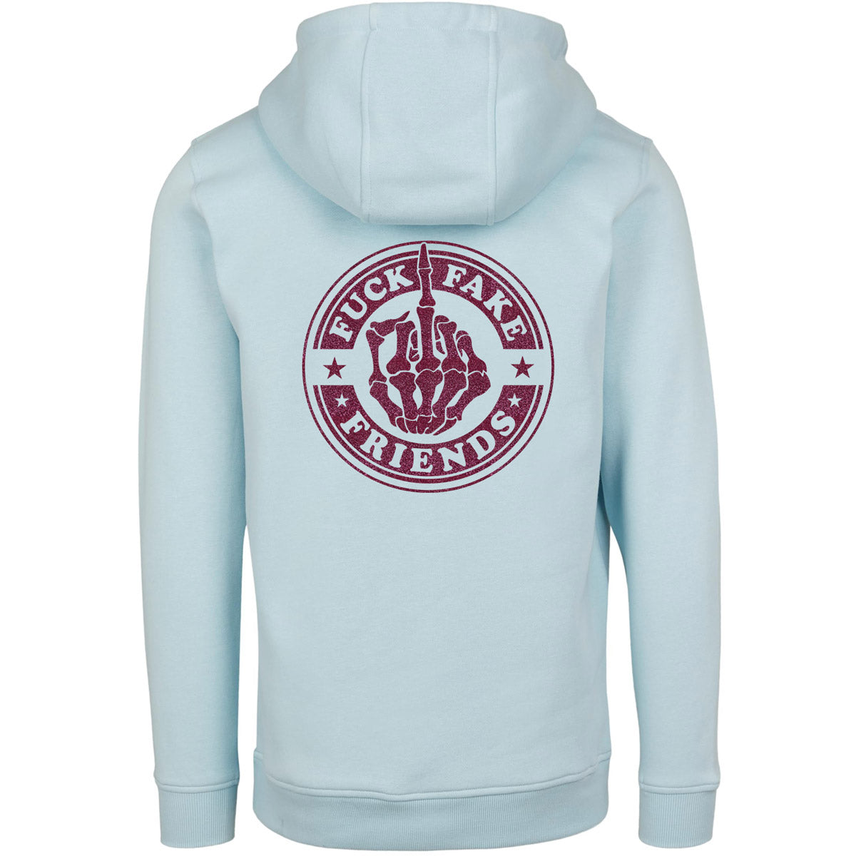 Hoodie -  Fuck Fake Friends - Druck Pink - verschiedene Farben zur Auswahl