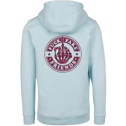 Hoodie -  Fuck Fake Friends - Druck Pink - verschiedene Farben zur Auswahl