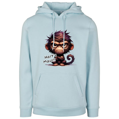 Hoodie -  Affe Halt´s Maul Druck - verschiedene Farben zur Auswahl