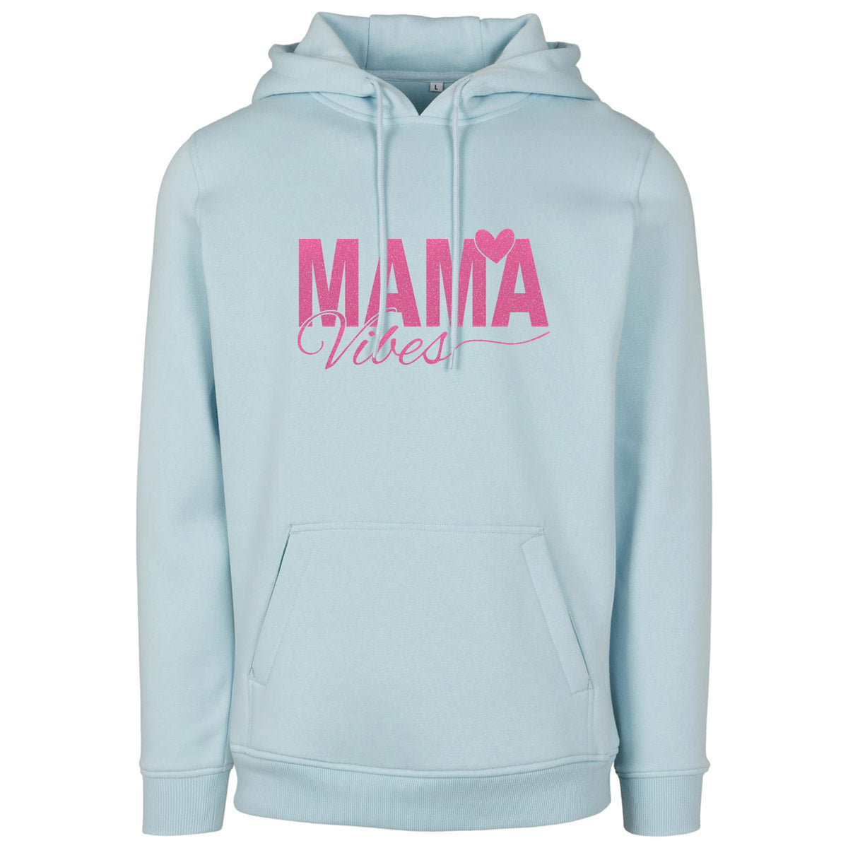 Hoodie -  Mama Vibes - Druck Neon Rosa - verschiedene Farben zur Auswahl