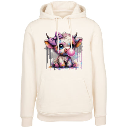 Hoodie -  Bubble Kuh Cow Druck - verschiedene Farben zur Auswahl