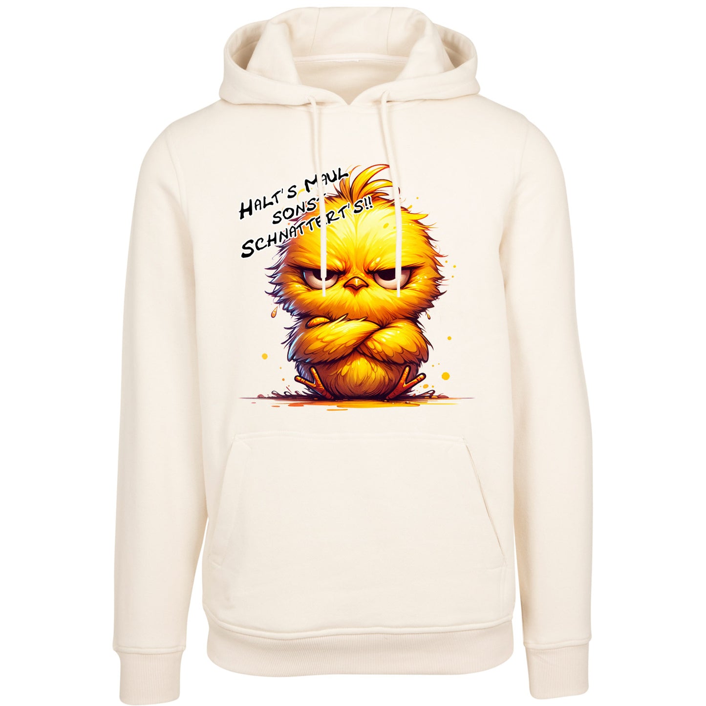 Hoodie -  Kücken - Halt´s Maul .... Druck - verschiedene Farben zur Auswahl