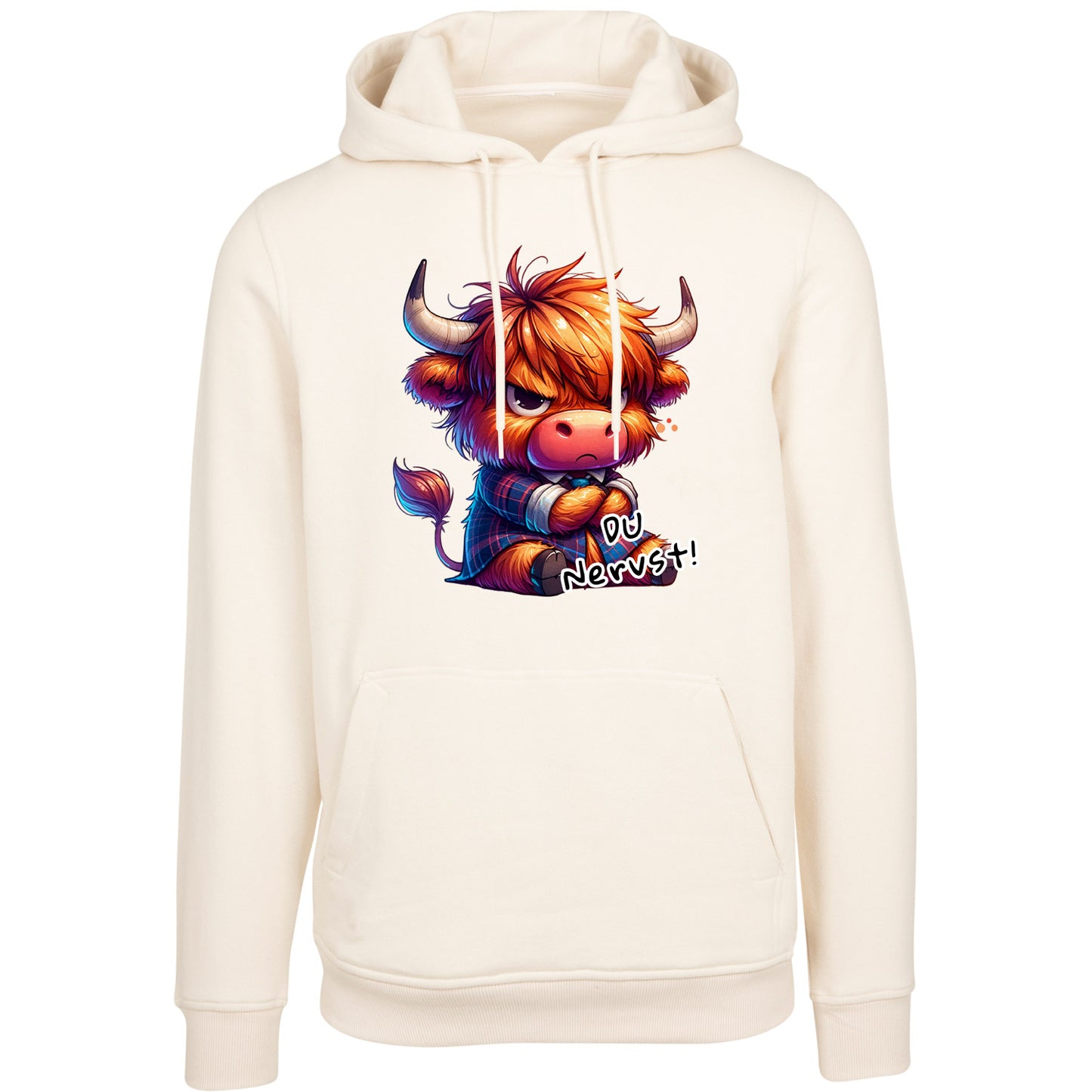 Hoodie -  Kuh Stier Cow Du nervst  - verschiedene Farben zur Auswahl