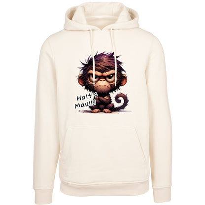 Hoodie -  Affe Halt´s Maul Druck - verschiedene Farben zur Auswahl