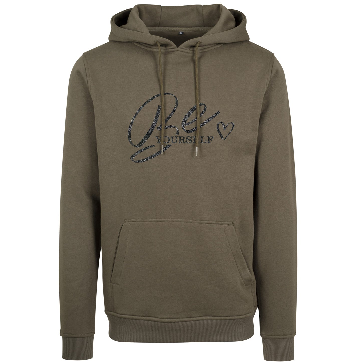 Hoodie -  Be Yourself - Druck Schwarz - verschiedene Farben zur Auswahl