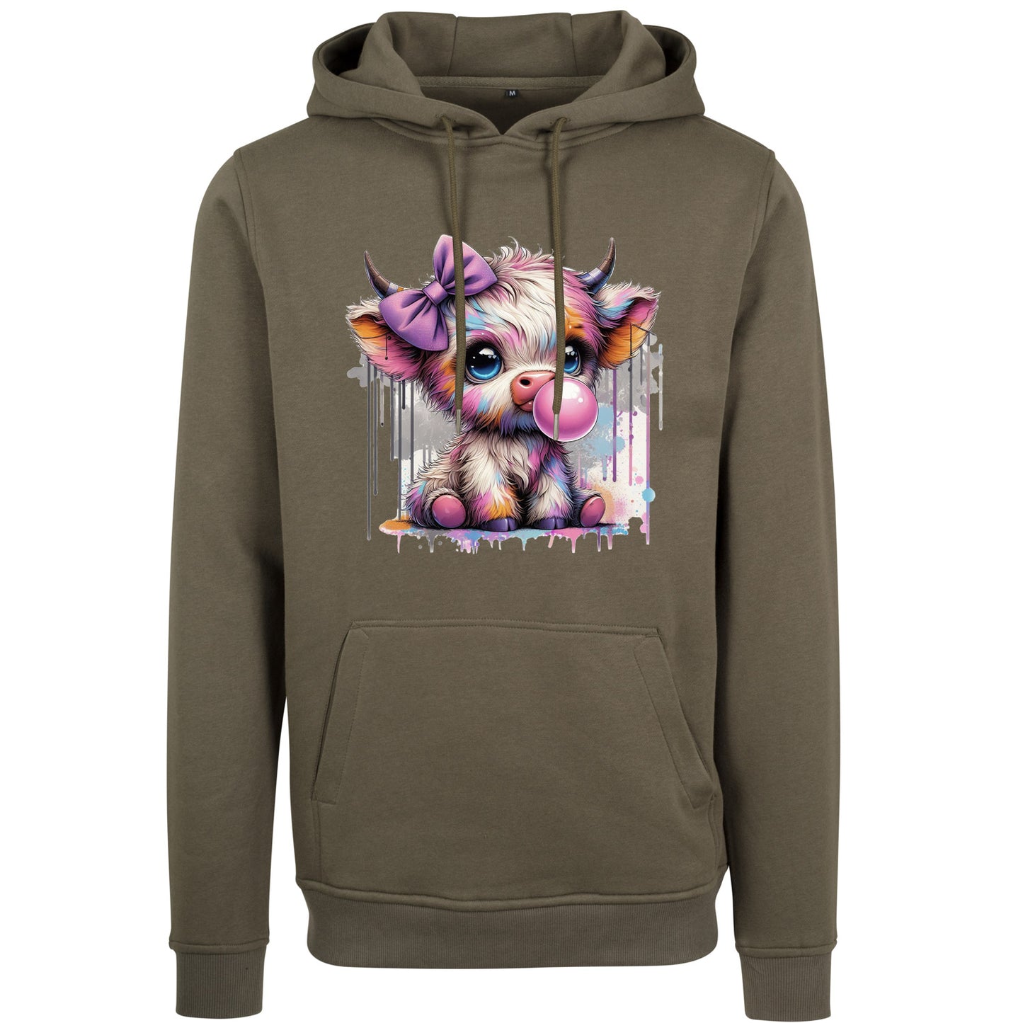 Hoodie -  Bubble Kuh Cow Druck - verschiedene Farben zur Auswahl