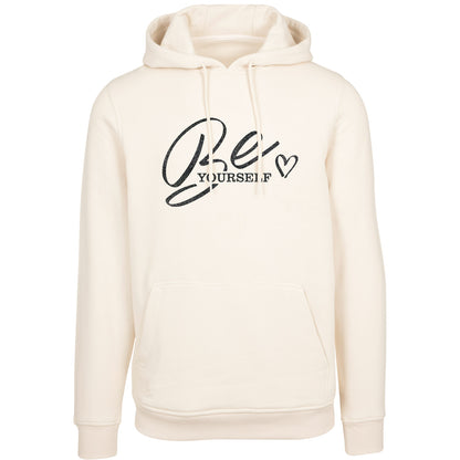 Hoodie -  Be Yourself - Druck Schwarz - verschiedene Farben zur Auswahl