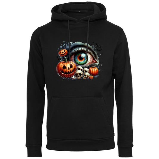 Hoodie - Halloween Kürbis Totenkopf