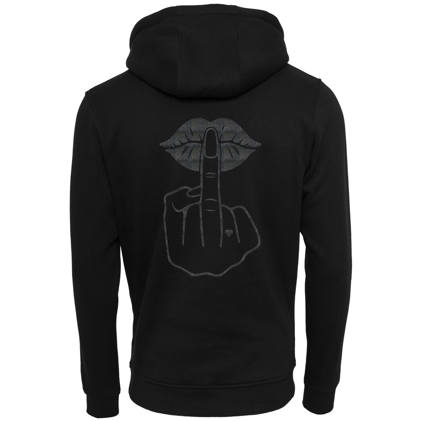 Hoodie - Lippen Lips Mittelfinger