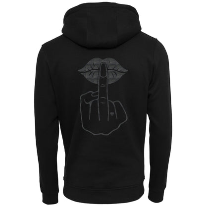 Hoodie - Lippen Lips Mittelfinger