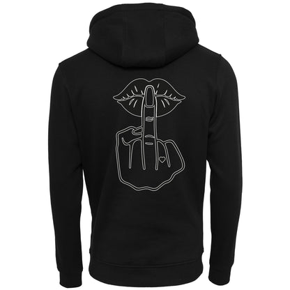 Hoodie - Lippen Lips Mittelfinger