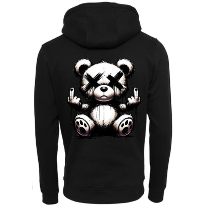 Urban Streetstyle Hoodie – Rebel Teddy Bär Motiv Hoodie Unisex