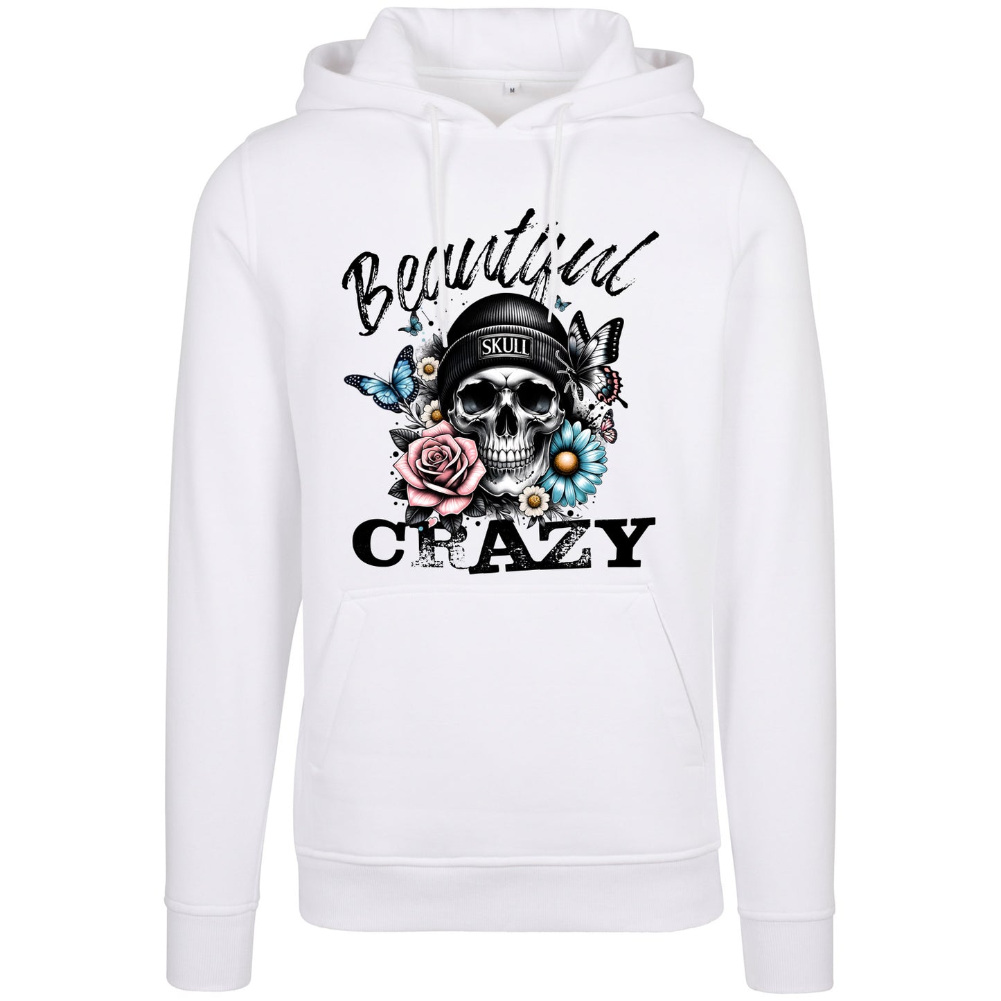 Hoodie - Beautiful Crazy Skull
