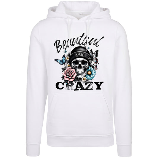 Hoodie - Beautiful Crazy Skull