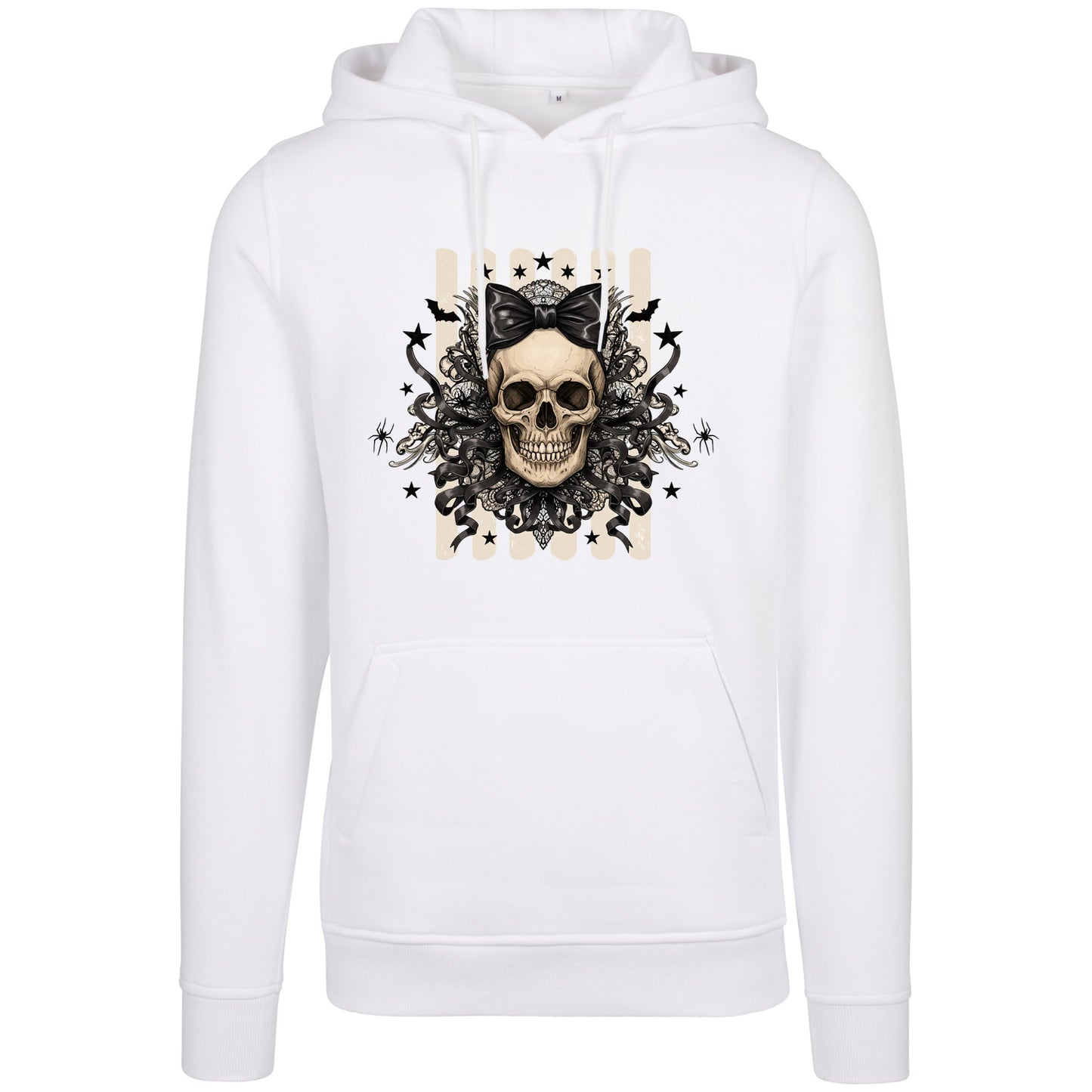 Hoodie - Black Ribbon Skull