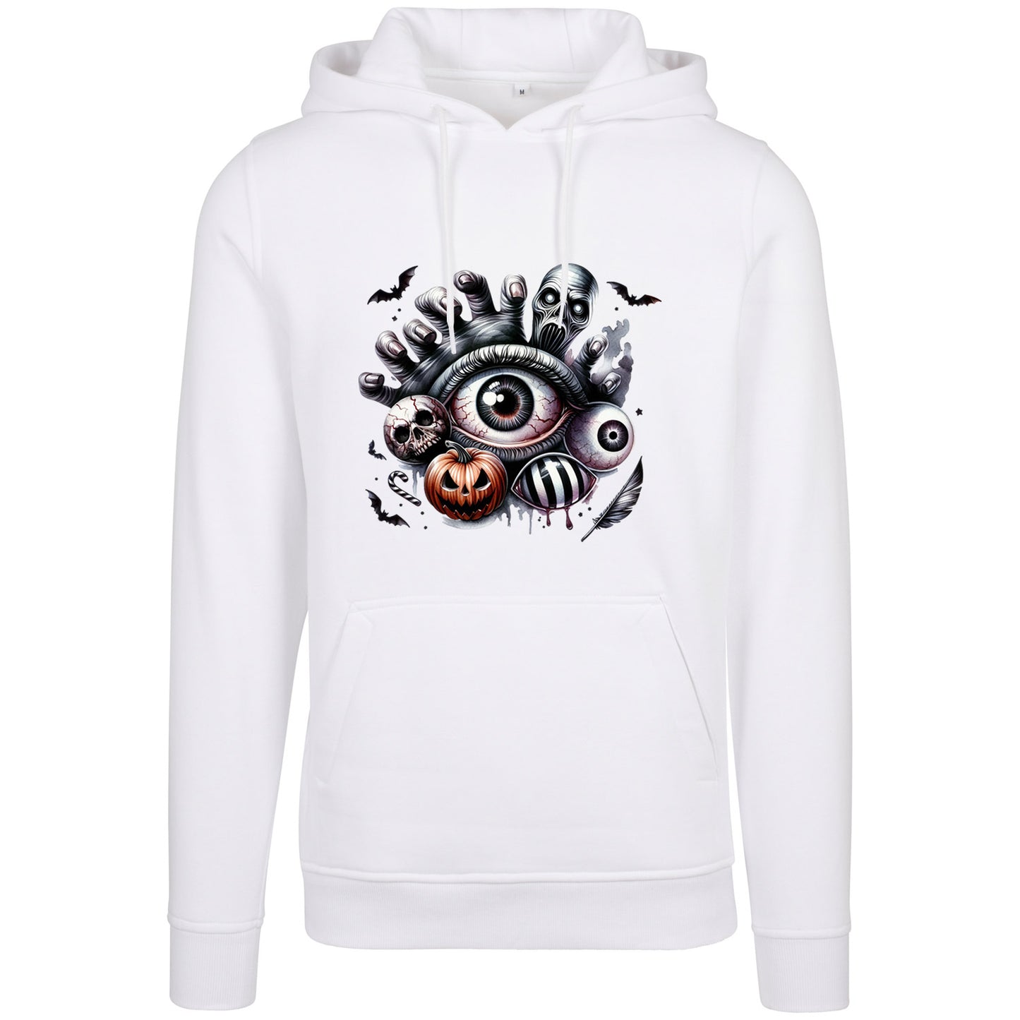 Hoodie - Halloween Auge Kürbis Hand