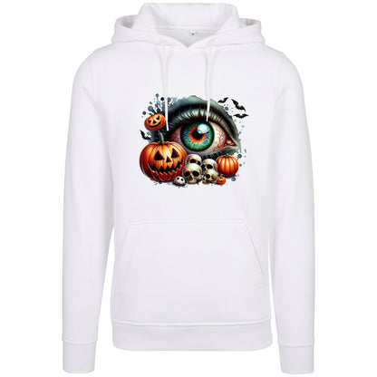 Hoodie - Halloween Kürbis Totenkopf