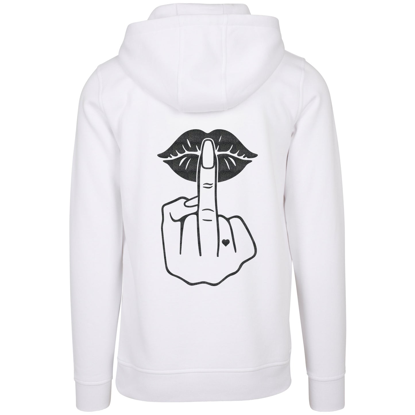 Hoodie - Lippen Lips Mittelfinger
