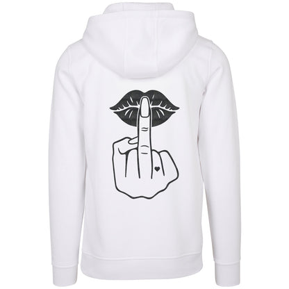 Hoodie - Lippen Lips Mittelfinger